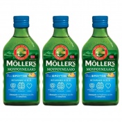 Moller's 3 (Τρία) Μουρουνέλαιο (Cod Liver Oil) Tutti Frutti Flavour 250ml