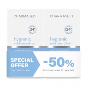 Pharmasept Promo Pack Hygienic Mild Deo Roll-On 2x50ml -50% στο 2o προϊόν