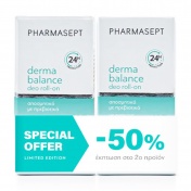 Pharmasept Promo Pack Derma Balance Deo Roll-On 2x50ml -50% στο 2o προϊόν