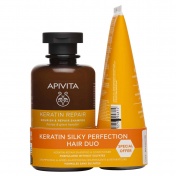 Apivita Promo Pack Keratin Repair Nourish & Repair Shampoo 250ml & Conditioner 150ml