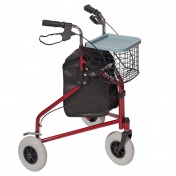 Mobiak Περιπατητήρας Τρίτροχος Rollator Κόκκινος 0808717