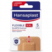 Hansaplast Flexible XXL Strips Ελαστικά Επιθέματα 6x9cm 5τμχ