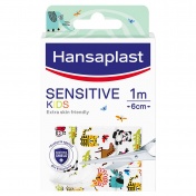 Hansaplast Sensitive Kids Animals Παιδικά Επιθέματα 1m x 6cm